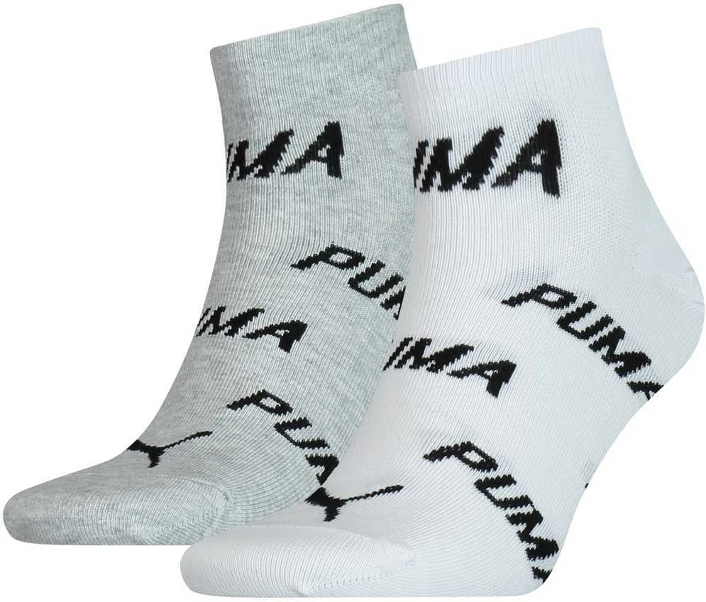Puma Kojinės Unisex Bwt Baltas Pilkas 907948 02