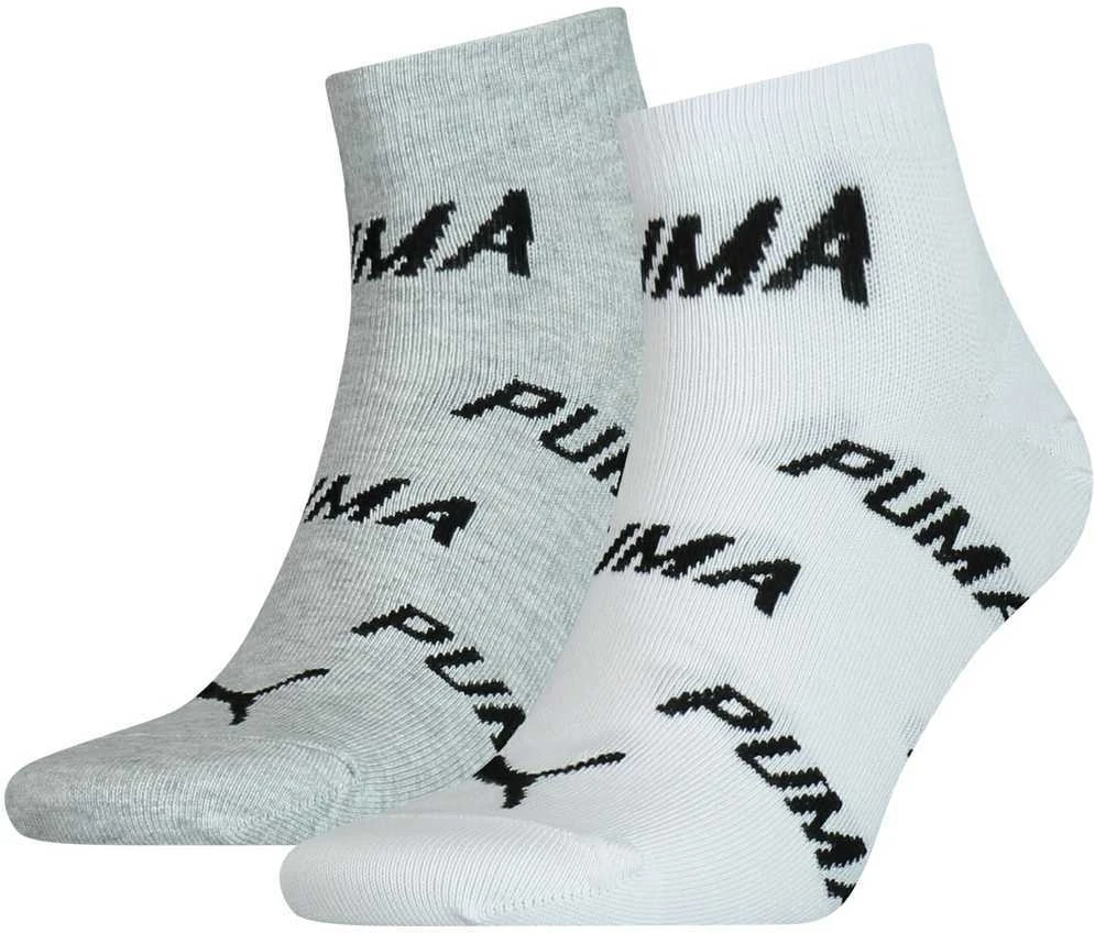 Puma Kojinės Unisex Bwt Baltas Pilkas 907948 02