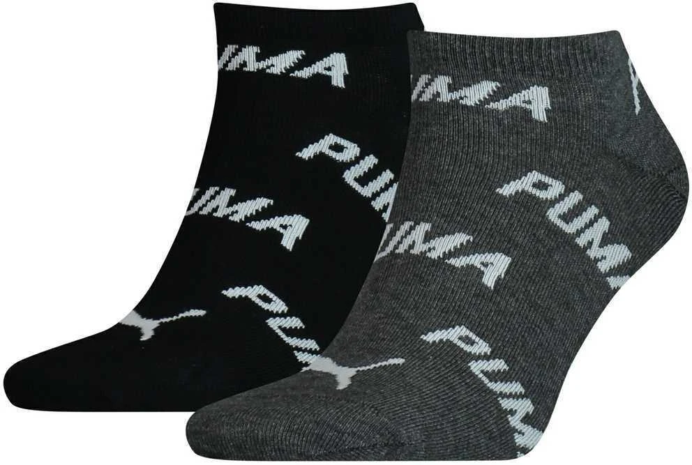 Puma Kojinės Unisex Bwt Juodas Pilkas 907947 01