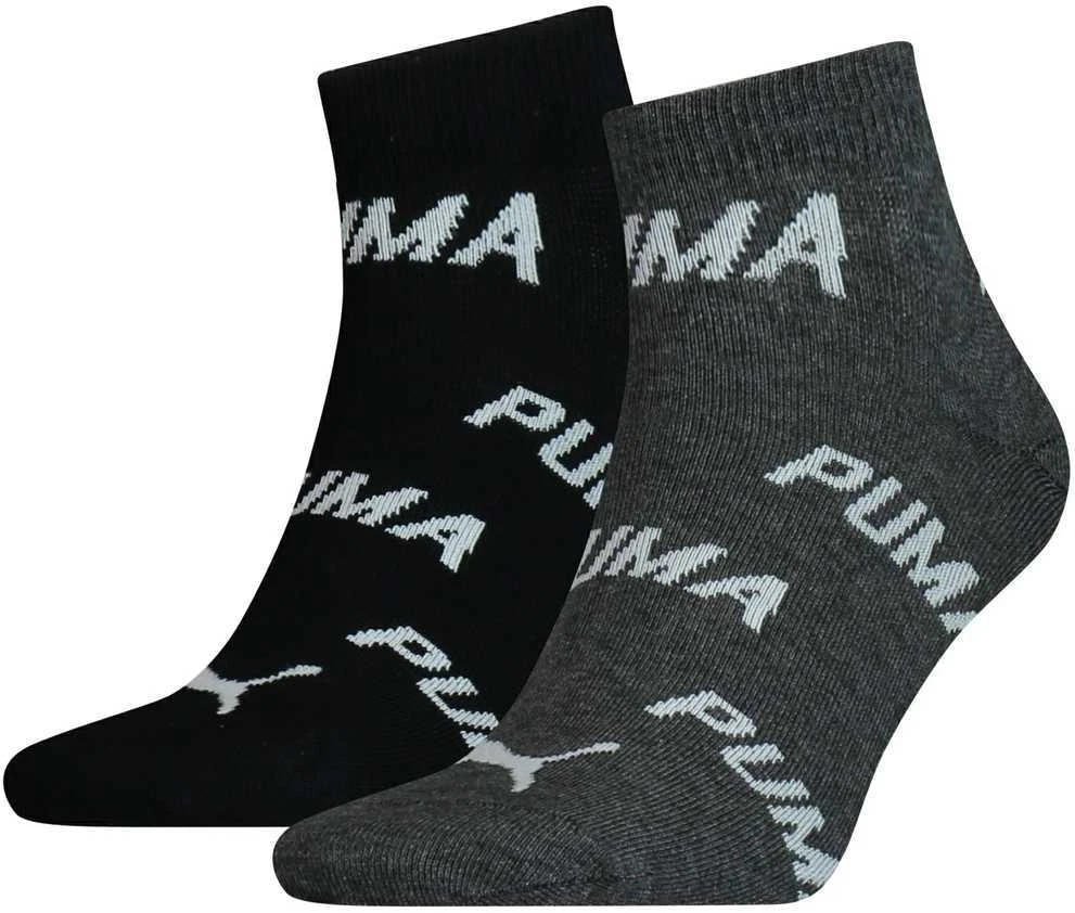 Puma Kojinės Unisex Bwt Juodas Pilkas 907948 01