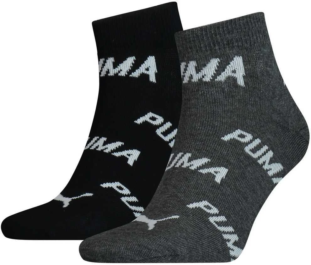 Puma Kojinės Unisex Bwt Juodas Pilkas 907948 01