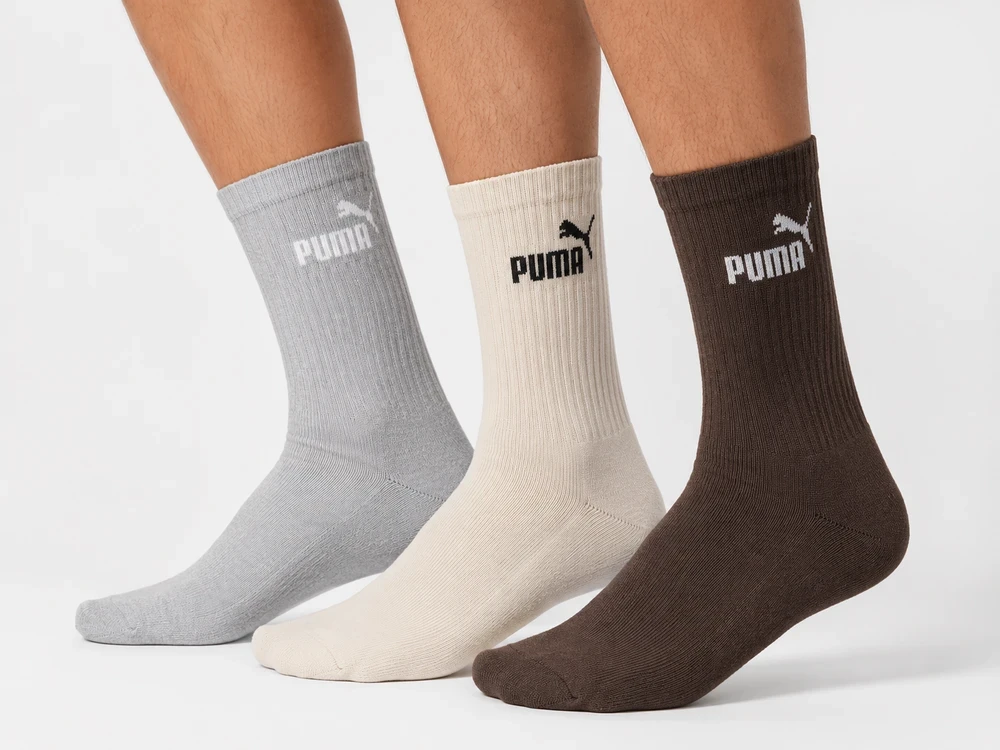 Puma Kojinės Unisex Elements Pilkas Brown rusvai gelsvas 947110 12