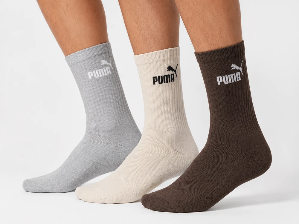 Puma Kojinės Unisex Elements Pilkas Brown rusvai gelsvas 947110 12
