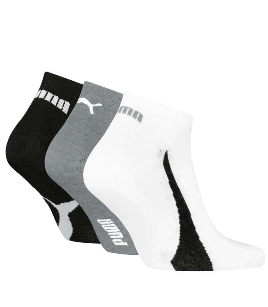 Puma Kojinės Unisex Lifes Baltas Gray Juodas 938625 02