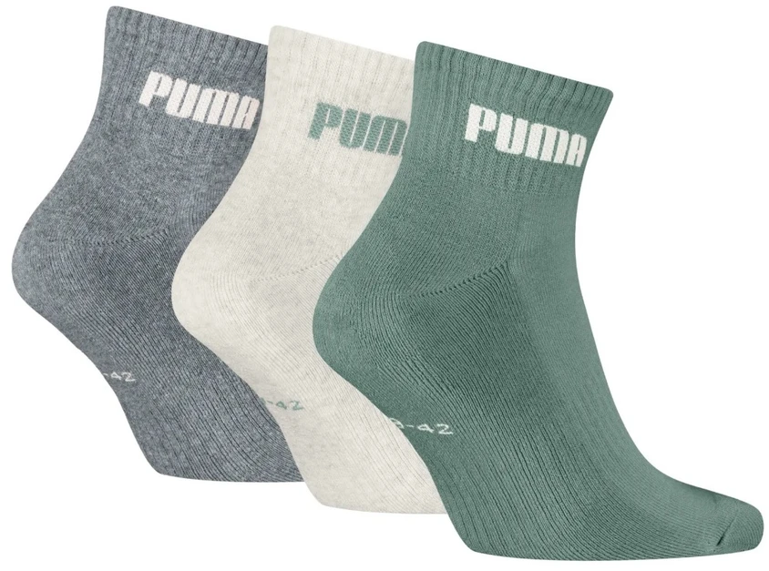 Puma Kojinės Unisex New Baltas Pilkas Žalias 938393 16