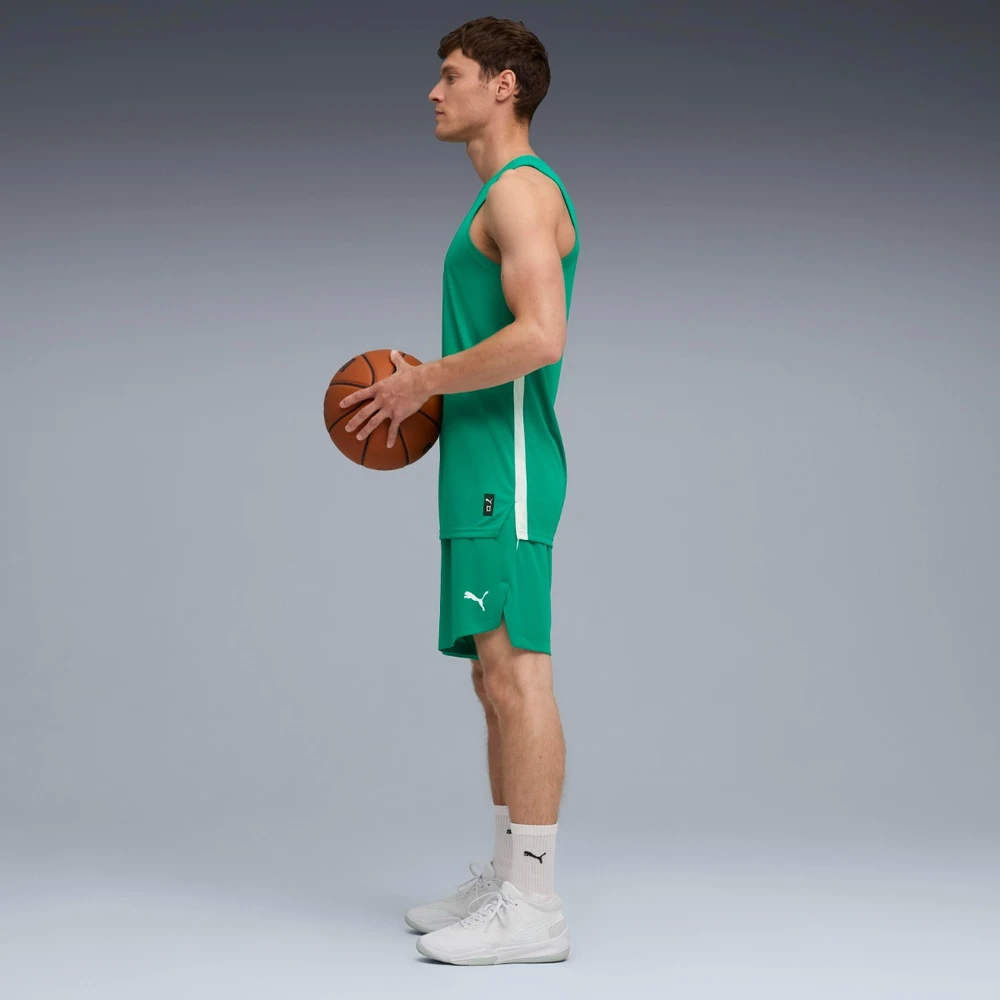 Puma Krepšinio Marškinėliai Vyrams TeamJaws Starter Jersey Žalias 685363 10
