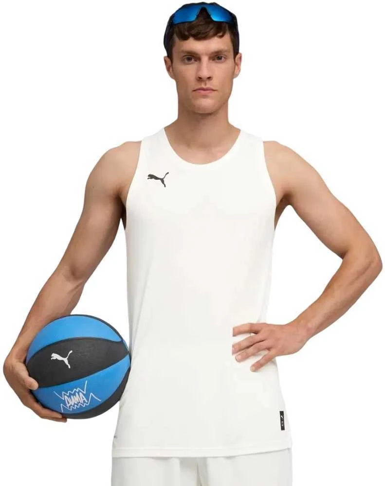 Puma Krepšinio Marškinėliai Vyrams TeamJaws Starter Jersey Baltas 685363 02
