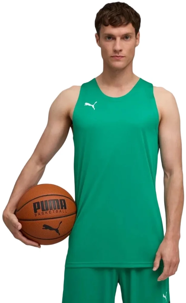 Puma Krepšinio Marškinėliai Vyrams TeamJaws Starter Jersey Žalias 685363 10