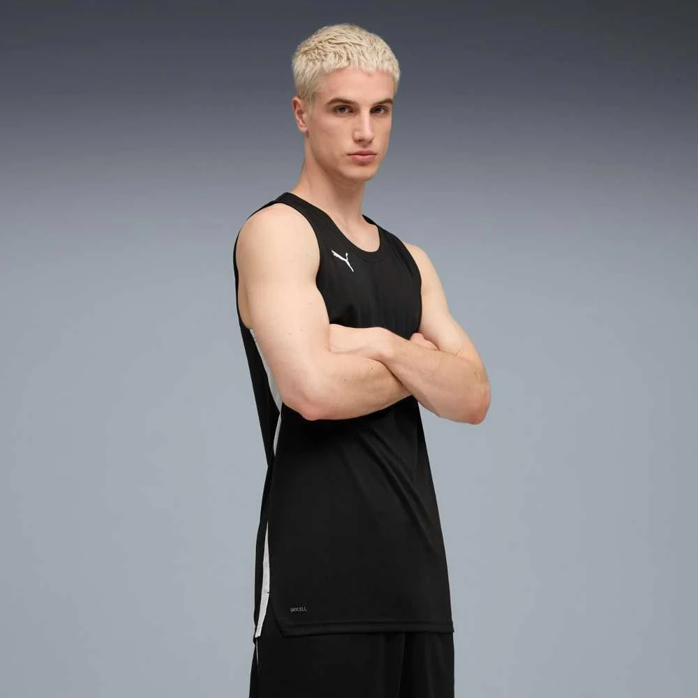 Puma Krepšinio Marškinėliai Vyrams TeamJaws Starter Jersey Juodas 685363 01