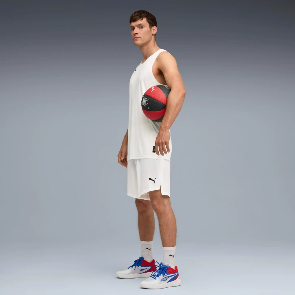 Puma Krepšinio Šortai Vyrams TeamJaws Starter Baltas 685364 02