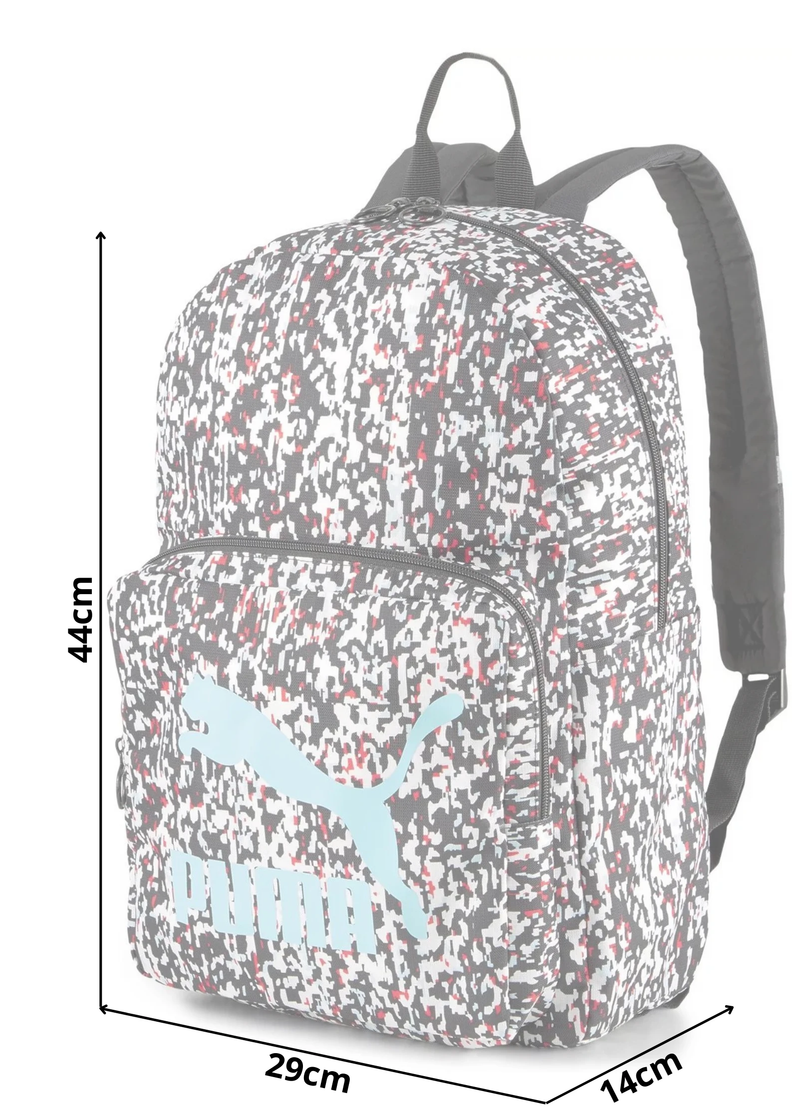 Puma Kuprinė Originals Urban Backpack Baltas Juodas Raudona 078004 04