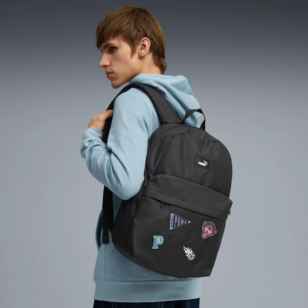 Puma Kuprinė Phase Patch Backpack Juodas 092196 01