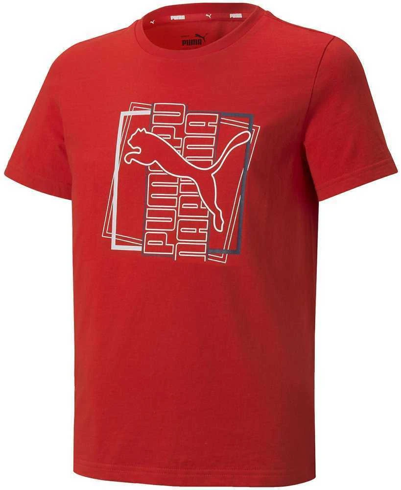 Puma Marškinėliai Paaugliams Alpha Graphic Tee Raudona 847281 11