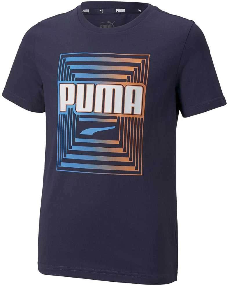 Puma Marškinėliai Paaugliams Alpha Graphic Tee Mėlyna 847292 06