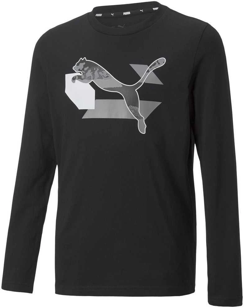 Puma Marškinėliai Paaugliams Alpha Longsleeve Tee Juodas 670103 01