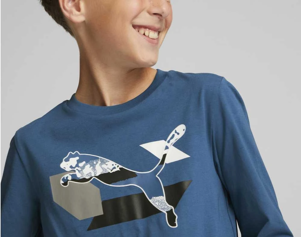 Puma Marškinėliai Paaugliams Alpha Longsleeve Tee Mėlyna 670103 17