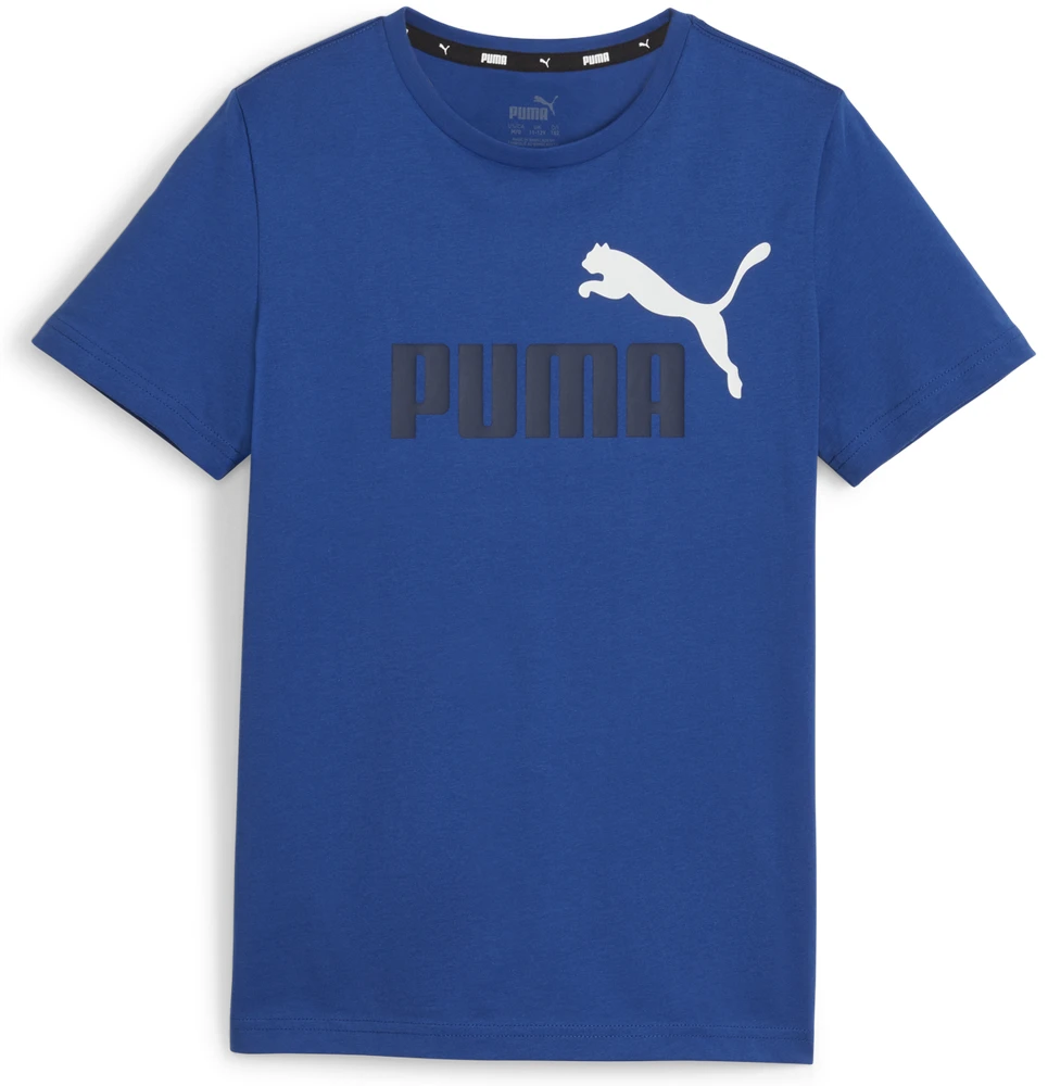 Puma Marškinėliai Paaugliams Ess+ 2 Col Logo Tee Mėlyna 586985 21