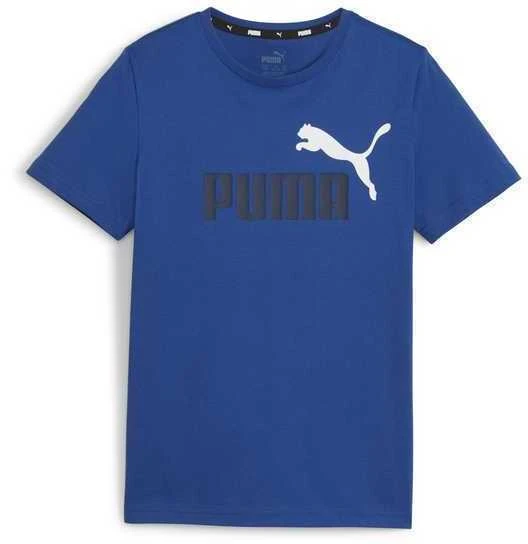 Puma Marškinėliai Paaugliams Ess+ 2 Col Logo Tee Mėlyna 586985 21