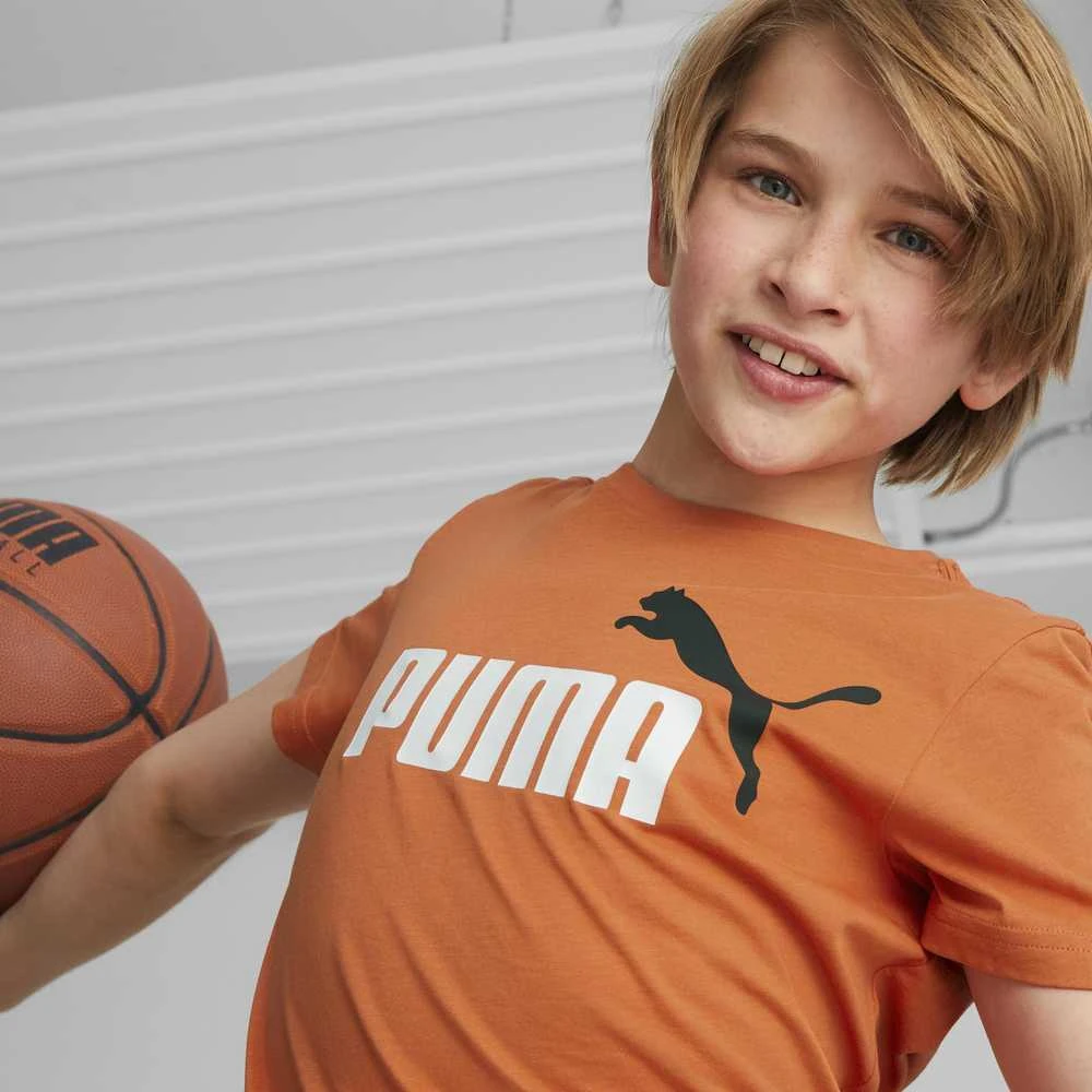 Puma Marškinėliai Paaugliams Ess+ 2 Col Logo Tee Oranžinis 586985 95