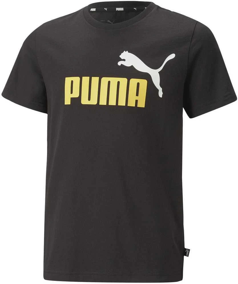 Puma Marškinėliai Paaugliams Ess+ 2 Col Logo Tee Juodas 586985 91