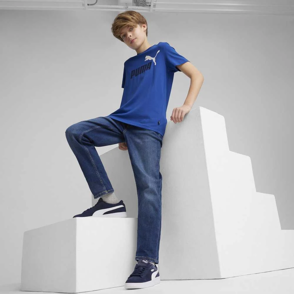 Puma Marškinėliai Paaugliams Ess+ 2 Col Logo Tee Mėlyna 586985 21
