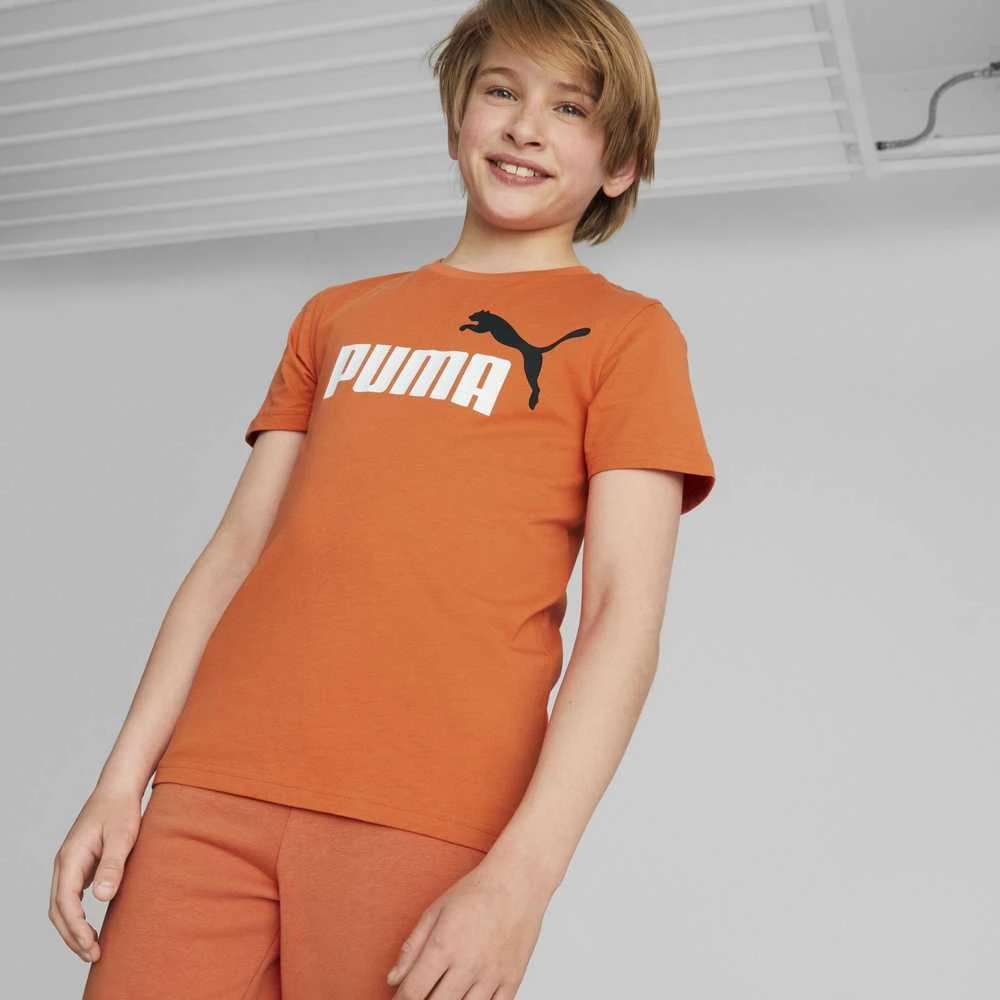 Puma Marškinėliai Paaugliams Ess+ 2 Col Logo Tee Oranžinis 586985 95