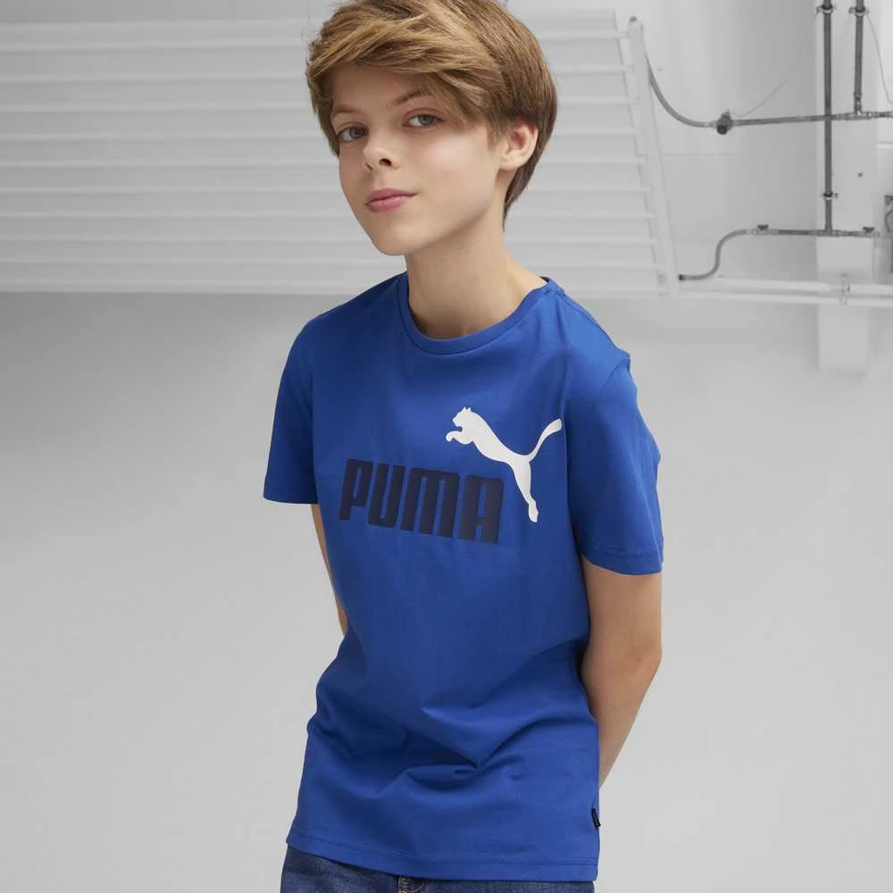Puma Marškinėliai Paaugliams Ess+ 2 Col Logo Tee Mėlyna 586985 21
