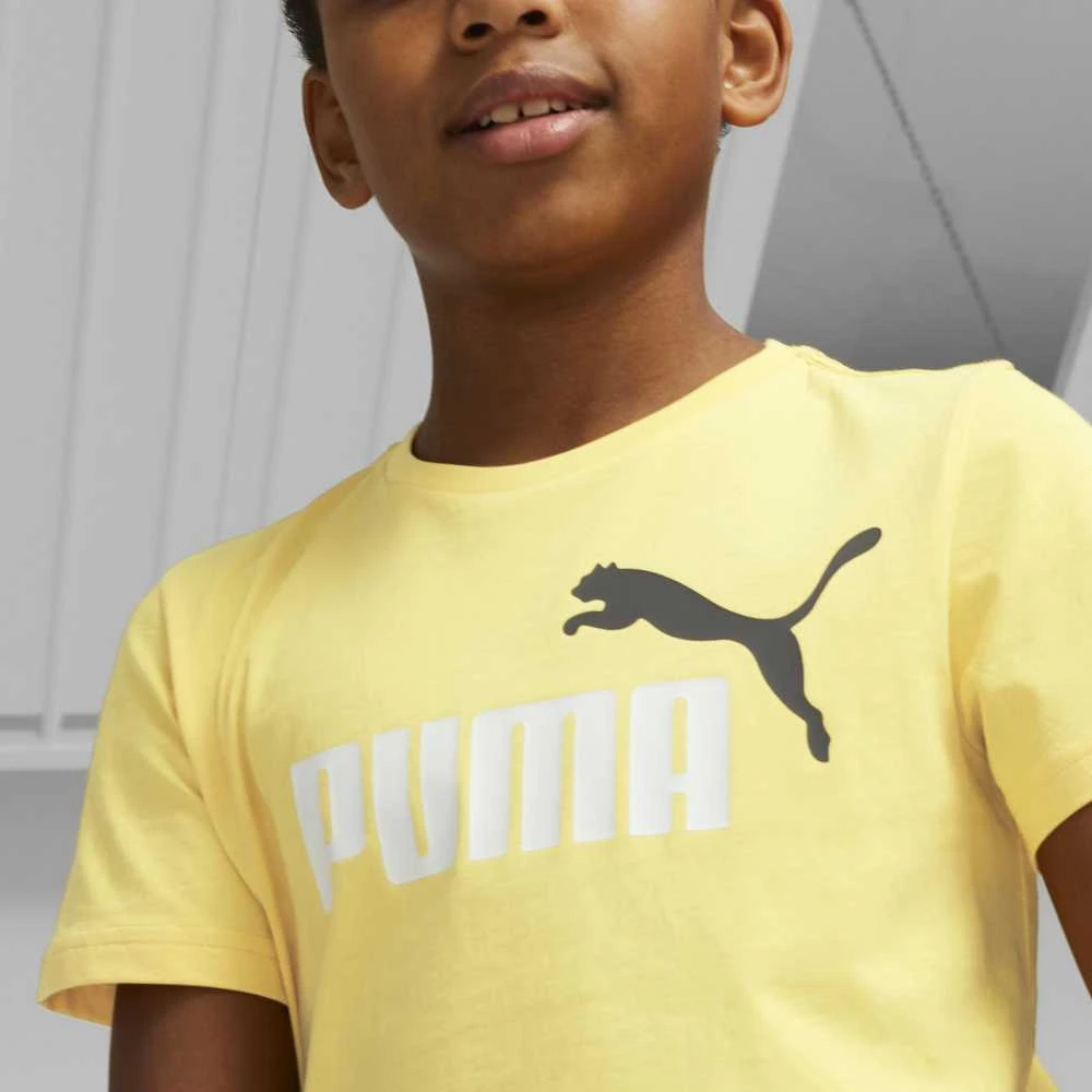 Puma Marškinėliai Paaugliams Ess+ 2 Col Logo Tee Geltona 586985 45