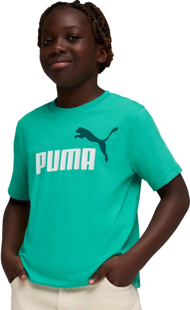 Puma Marškinėliai Paaugliams Ess 2 Color Small No. 1 Logo Tee Žalias 685778 40