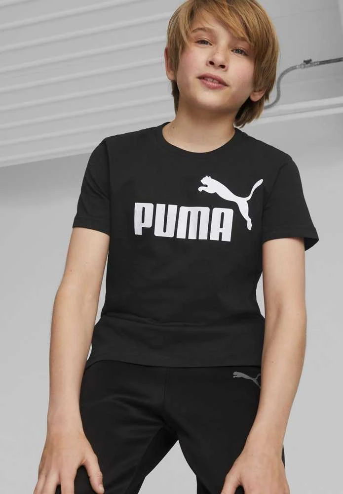 Puma Marškinėliai Paaugliams Ess Logo Tee Juodas 586960 01