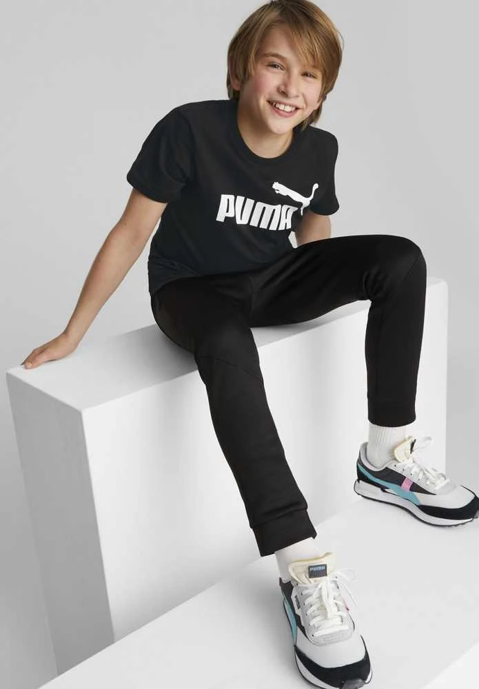 Puma Marškinėliai Paaugliams Ess Logo Tee Juodas 586960 01