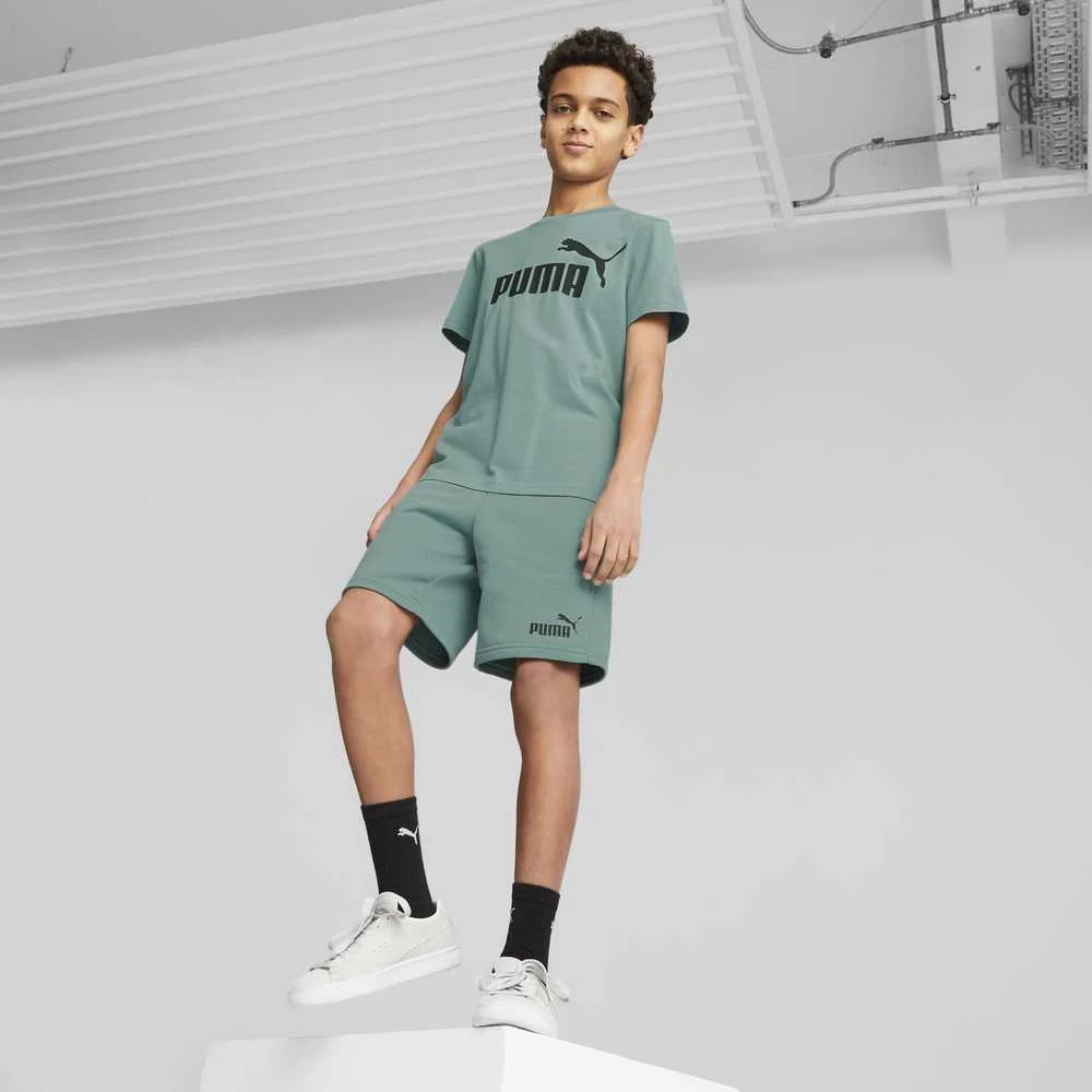 Puma Marškinėliai Paaugliams Ess Logo Tee Žalias 586960 84