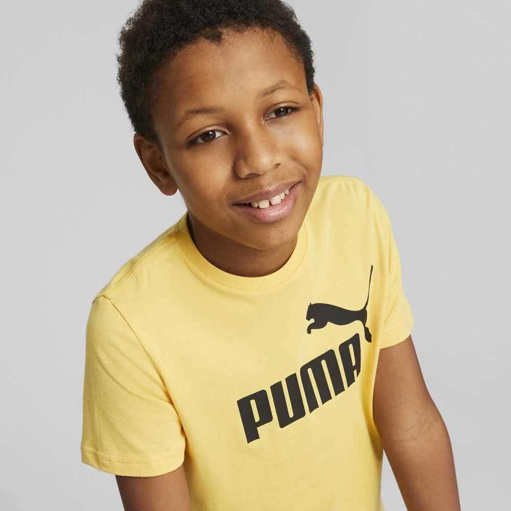 Puma Marškinėliai Paaugliams Ess Logo Tee Geltona 586960 43
