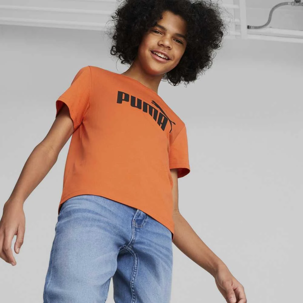 Puma Marškinėliai Paaugliams Ess Logo Tee Oranžinis 586960 94