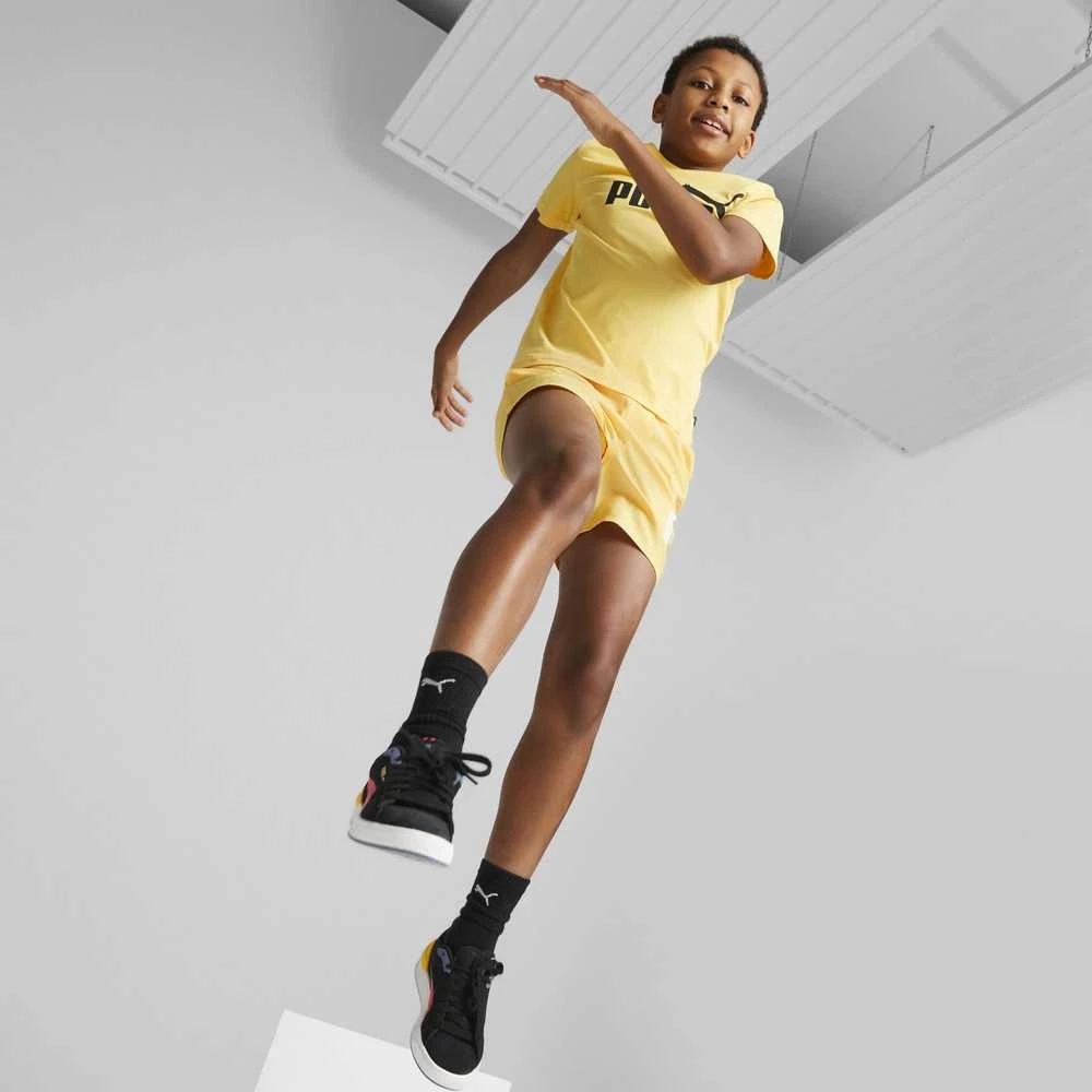 Puma Marškinėliai Paaugliams Ess Logo Tee Geltona 586960 43