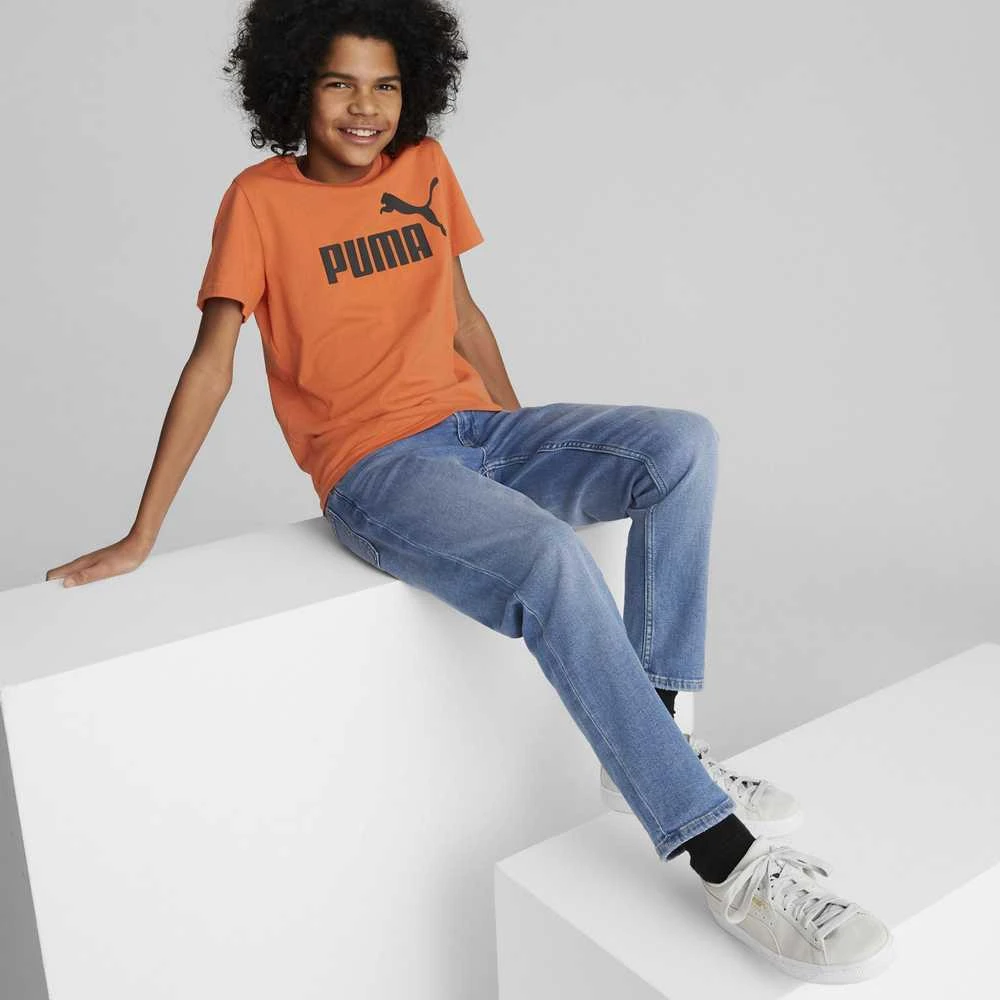 Puma Marškinėliai Paaugliams Ess Logo Tee Oranžinis 586960 94