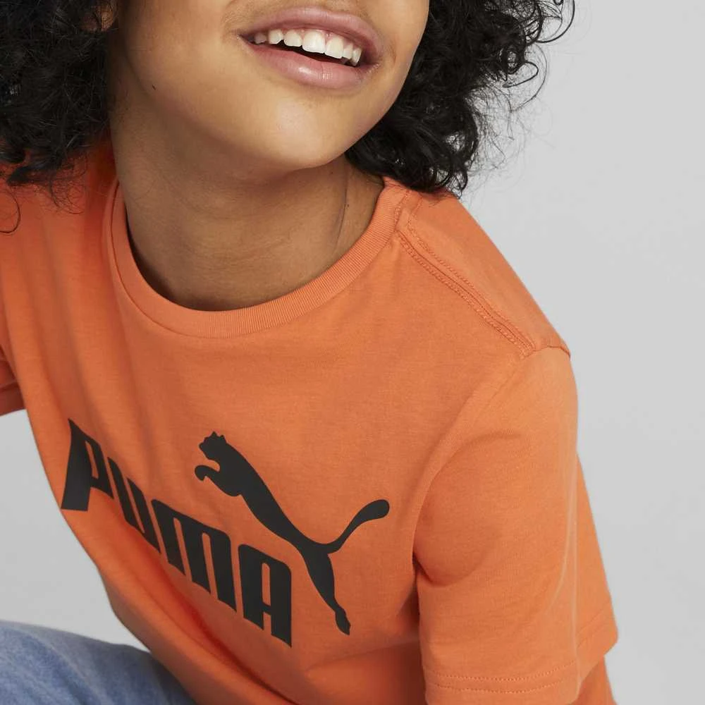 Puma Marškinėliai Paaugliams Ess Logo Tee Oranžinis 586960 94