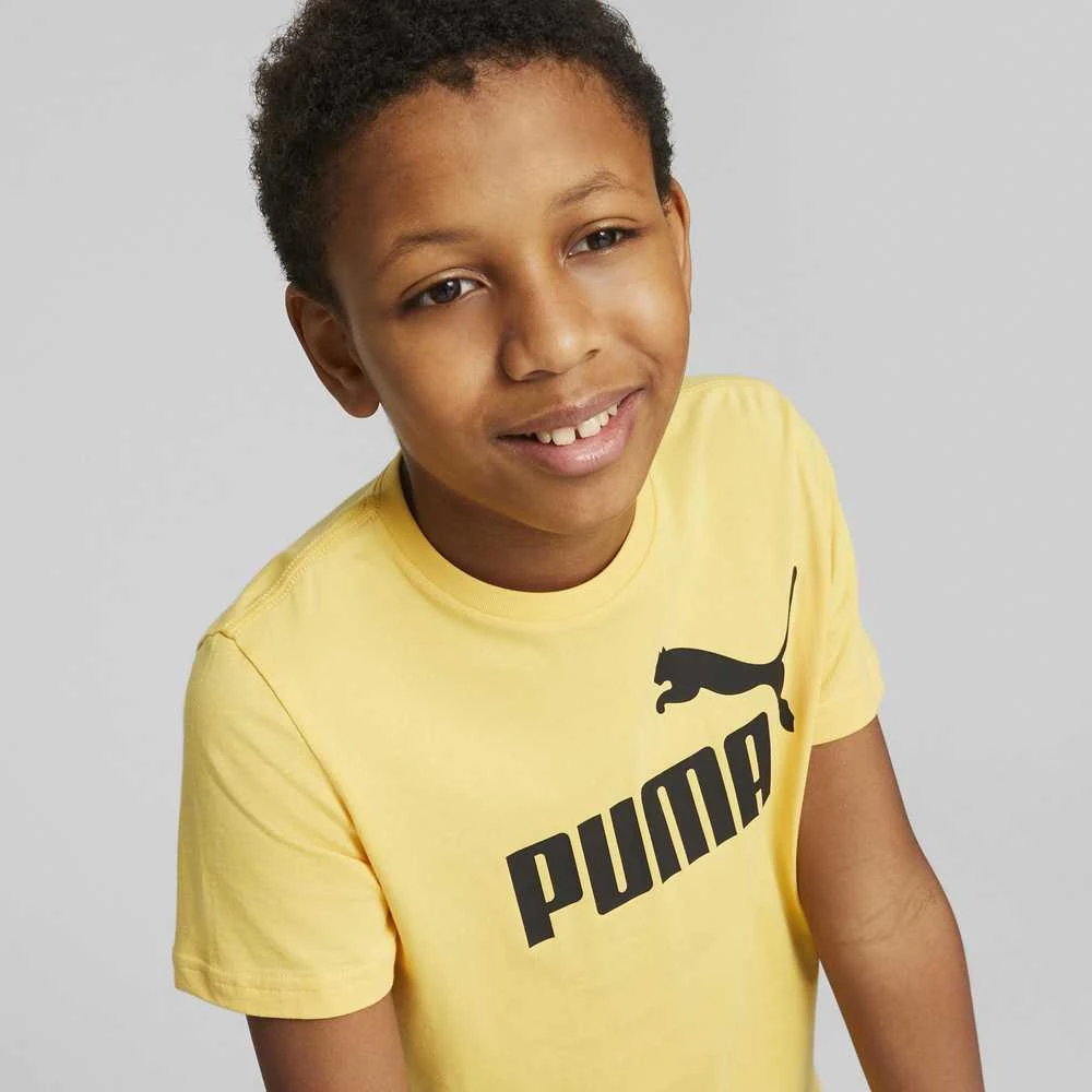 Puma Marškinėliai Paaugliams Ess Logo Tee Geltona 586960 43