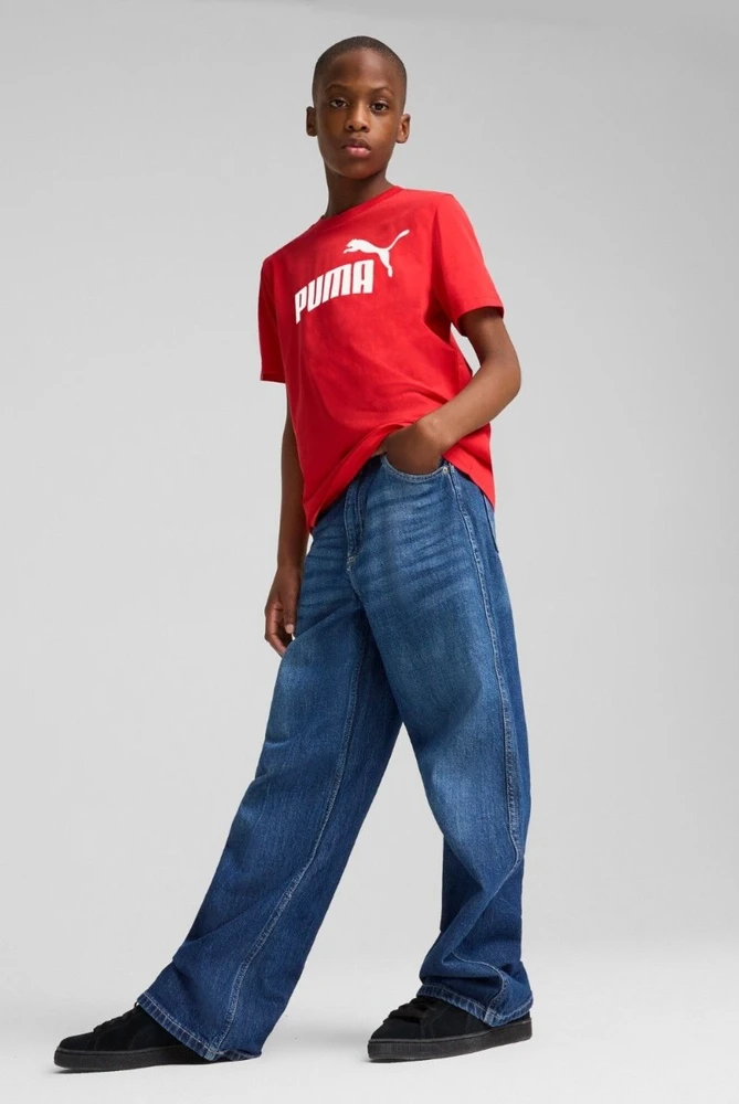 Puma Marškinėliai Paaugliams Ess No.1 Logo Tee Raudona 684906 11