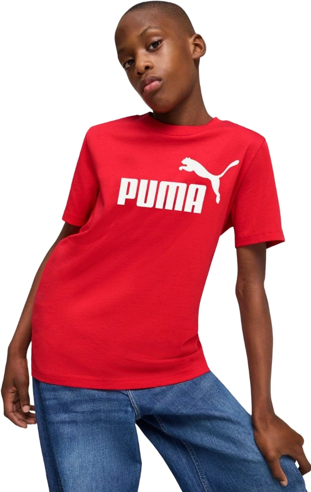 Puma Marškinėliai Paaugliams Ess No.1 Logo Tee Raudona 684906 11