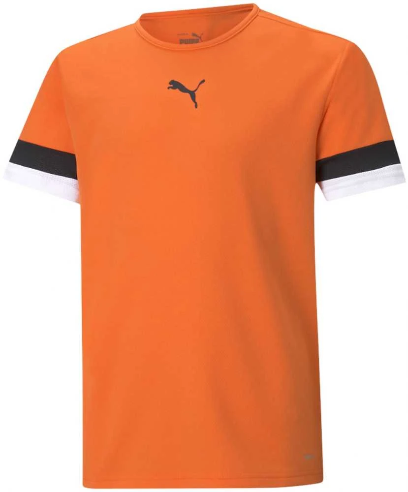 Puma Marškinėliai Paaugliams TeamRise Jersey Oranžinis Baltas Juodas 704938 08
