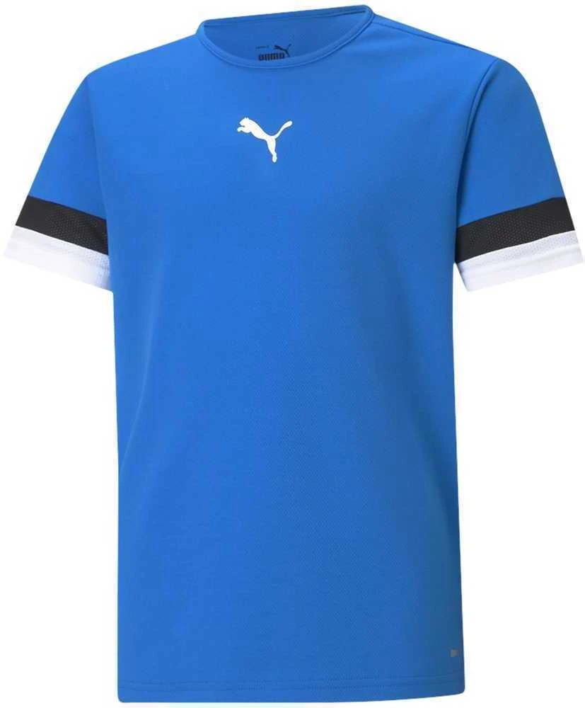 Puma Marškinėliai Paaugliams TeamRise Jersey Jr Mėlyna Juodas Baltas 704938 02