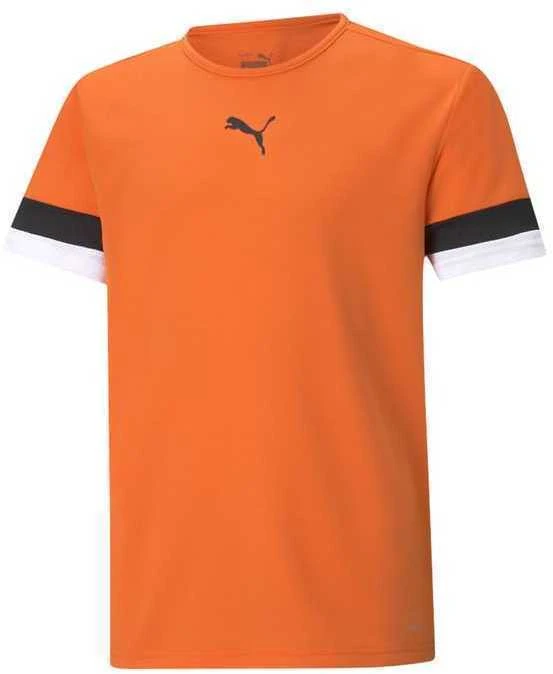 Puma Marškinėliai Paaugliams TeamRise Jersey Oranžinis Baltas Juodas 704938 08