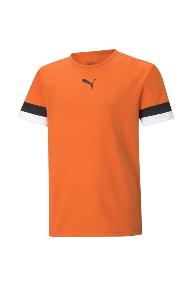 Puma Marškinėliai Paaugliams TeamRise Jersey Oranžinis Baltas Juodas 704938 08