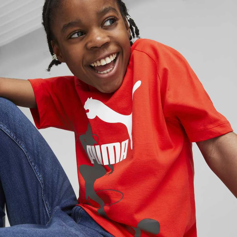 Puma Marškinėliai Paaugliams X Miraculous Tee Raudona 538683 20