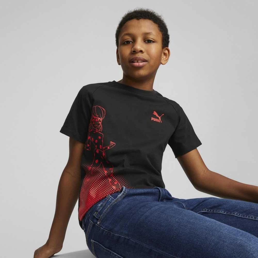 Puma Marškinėliai Paaugliams X Miraculous Tee Juodas 538683 01