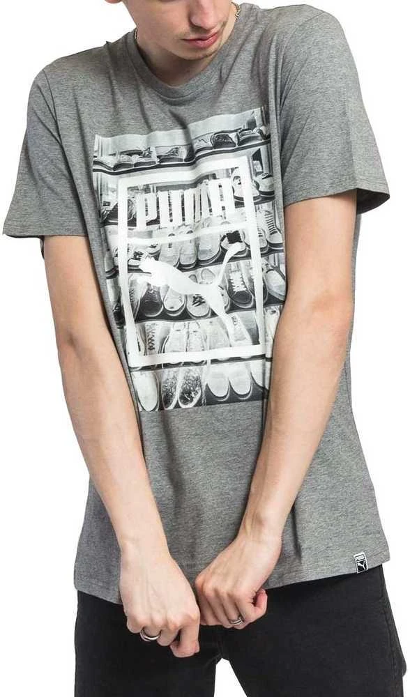 Puma Marškinėliai Photoprint Shoes Tee Pilkas 594892 03