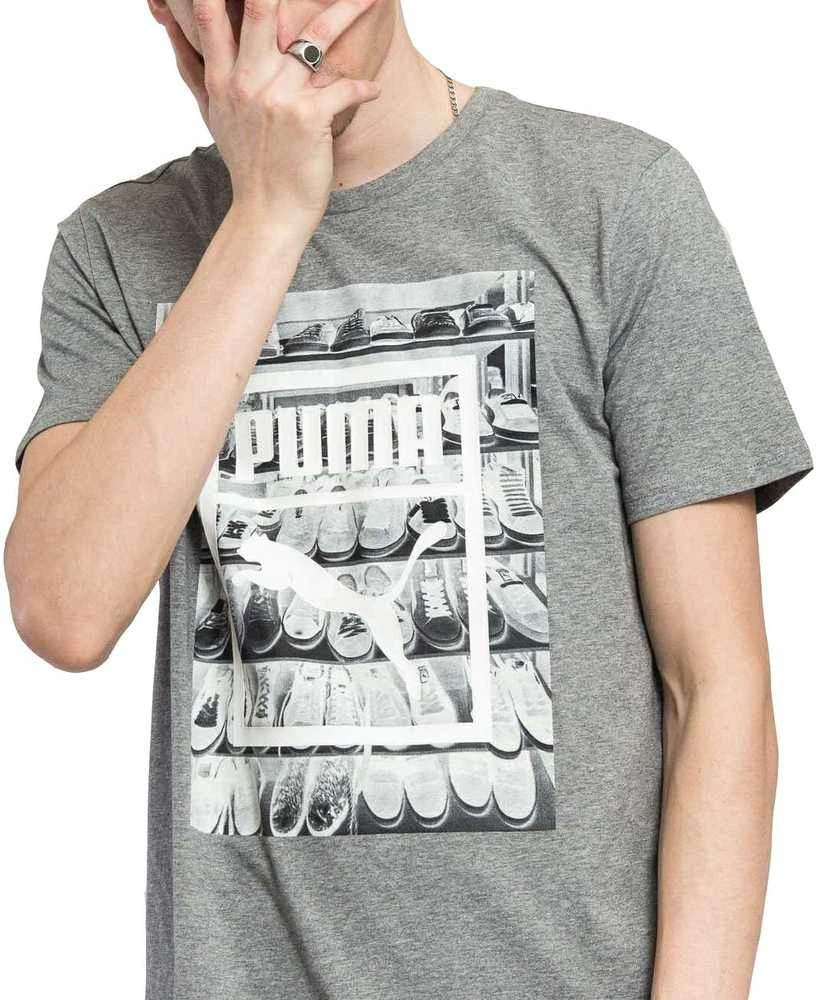Puma Marškinėliai Photoprint Shoes Tee Pilkas 594892 03