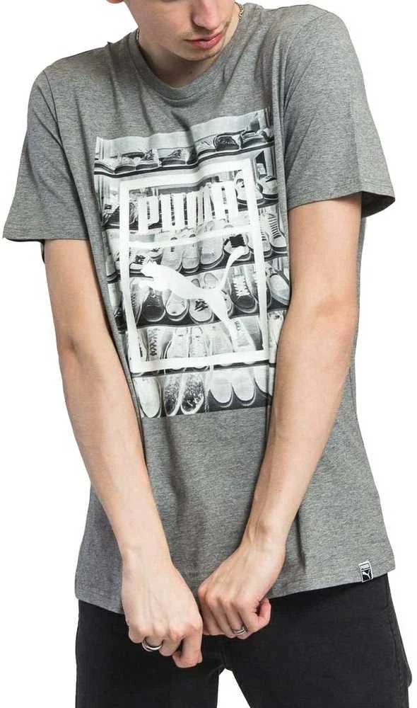 Puma Marškinėliai Photoprint Shoes Tee Pilkas 594892 03