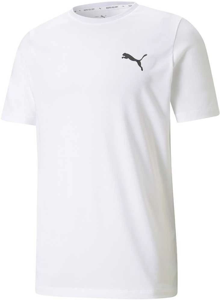Puma Marškinėliai Vyrams Active Small Logo Baltas